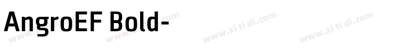 AngroEF Bold字体转换